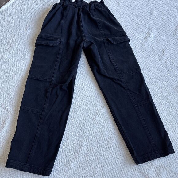 Pacsun Womens Relaxed Fit Elastic Waist Pockets Cargo Pants In Black Size L - Picture 7 of 8